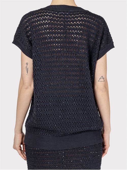 Cotton sweater with sequins FABIANA FILIPPI | MAD275F272L3535146